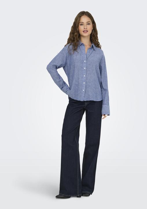 Actual product image JdY Normal geschnitten Hemdkragen Ärmelbündchen mit Knopf Voluminöser Armschnitt Hemd Hemd (XS)