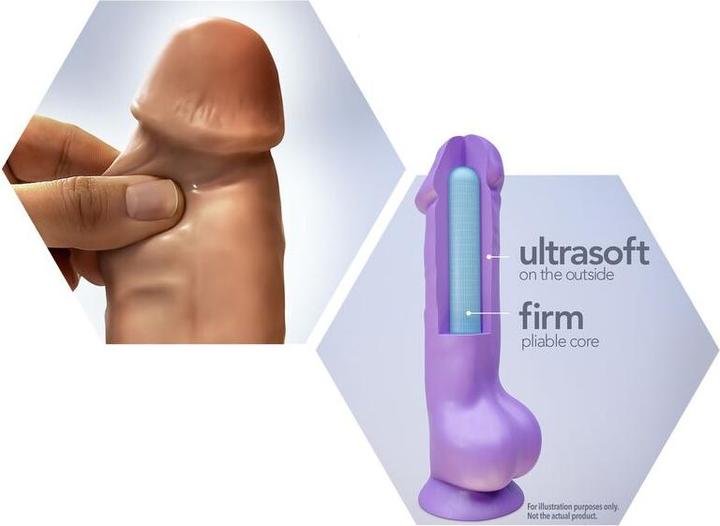 Image du produit Blush Novelties Au Naturel Daddy Réaliste 14 Inch Suction Cup Harness Compatible FlexiShaft Sensa F