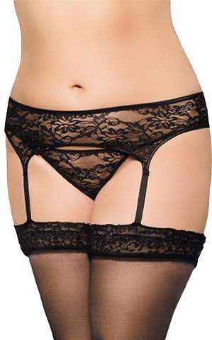 Softline Strumpfgürtel 3316 - Plus Size - schwarz XXXL (3XL)