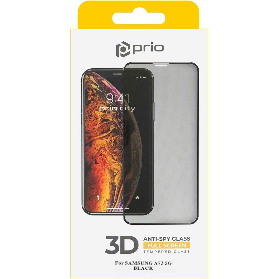 Thumbnail - prio 3D Anti-Spy Tempered Glass for Samsung A73 5G black (1 Stück, Samsung Galaxy A73 5G), Smartphone Schutzfolie, Schwa...