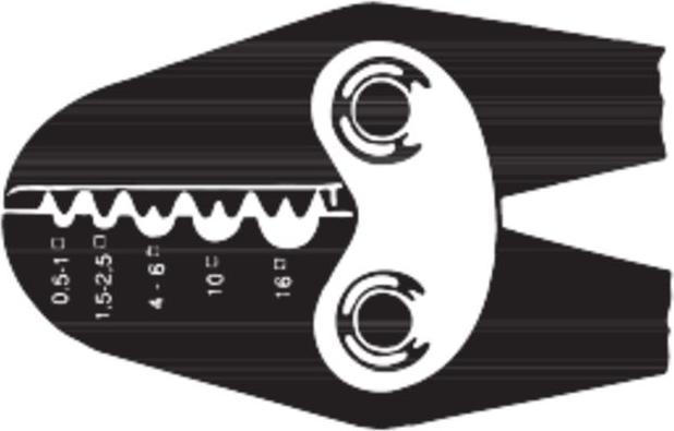 Productafbeelding Klauke Krimptang voor buisvormige kabelschoenen, Ro (325 mm)