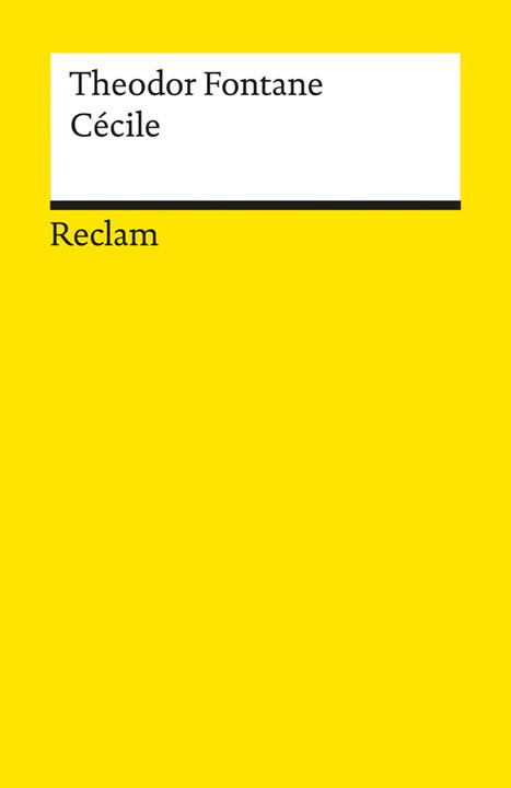 Produktbild Cécile (Deutsch, Theodor Fontane, 2015)