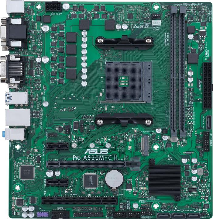 Produktbild ASUS Pro A520M-C II/CSM (AM4, AMD A520, mATX)