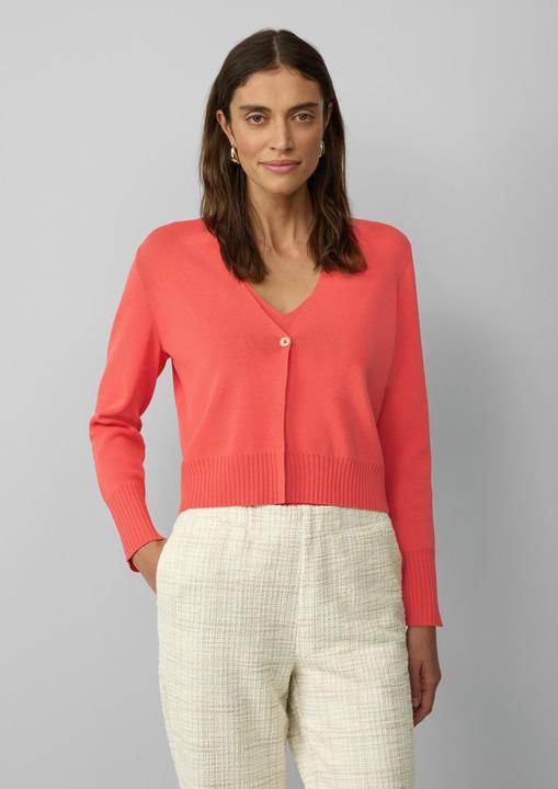Immagine prodotto S.Oliver Strickjacke Kurzer Feinstrick-Cardigan aus Viskosemix mit Knopf (42)