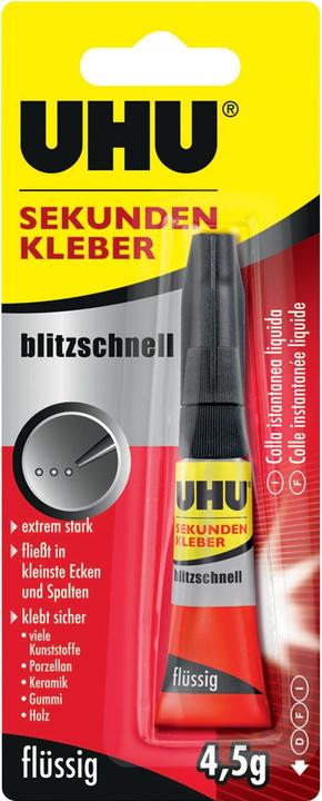 Image du produit UHU Seconde cl. éclair 4.5g (20 g)