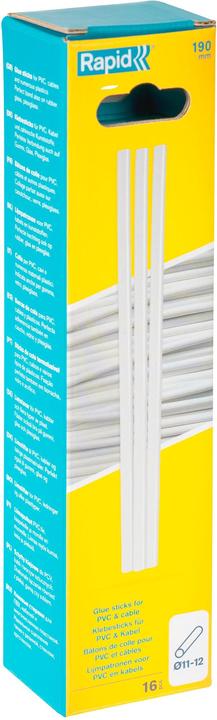 Actual product image Rapid PVC & cable glue sticks Ø12x190mm 16 pieces