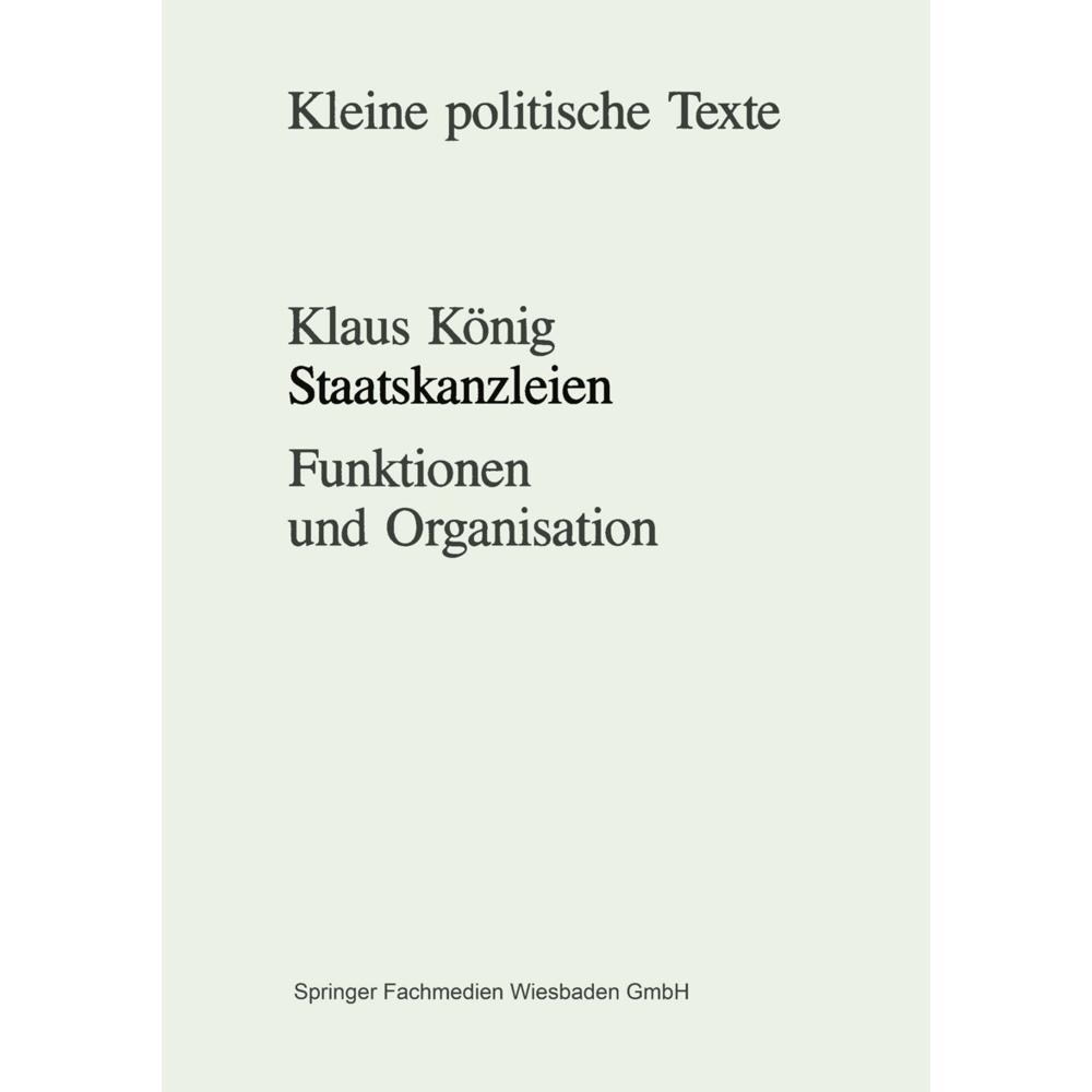 Staatskanzleien, Fachbücher