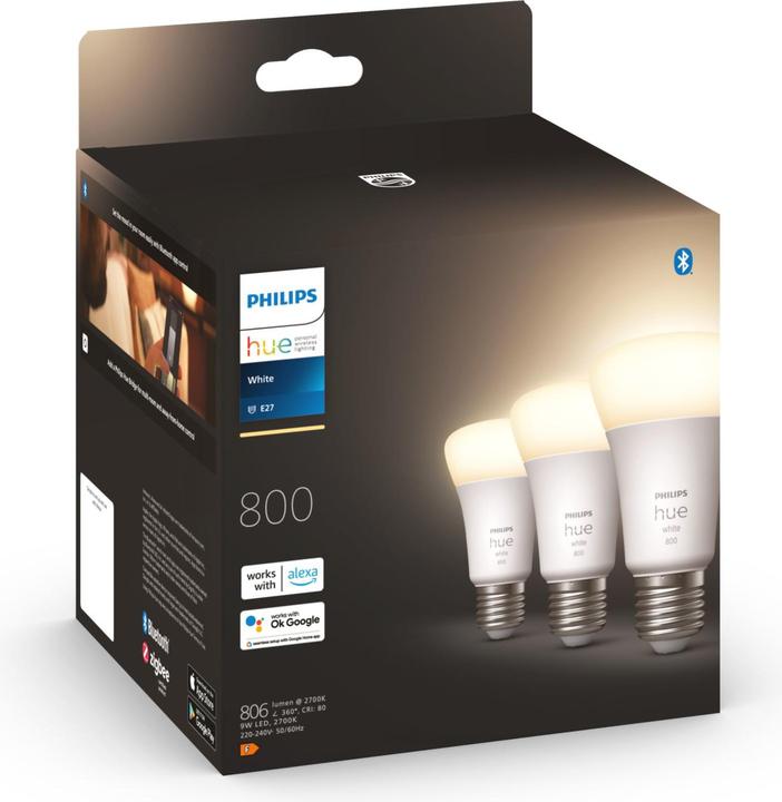 Produktbild Philips LED Lampen (E27, 9 W, 800 lm, 3 x, F)