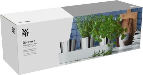 Produktbild WMF Kräutertopf Set 3tlg mit Bewässerungssystem Gourmet Edelstahl Kunststoff (14 cm)