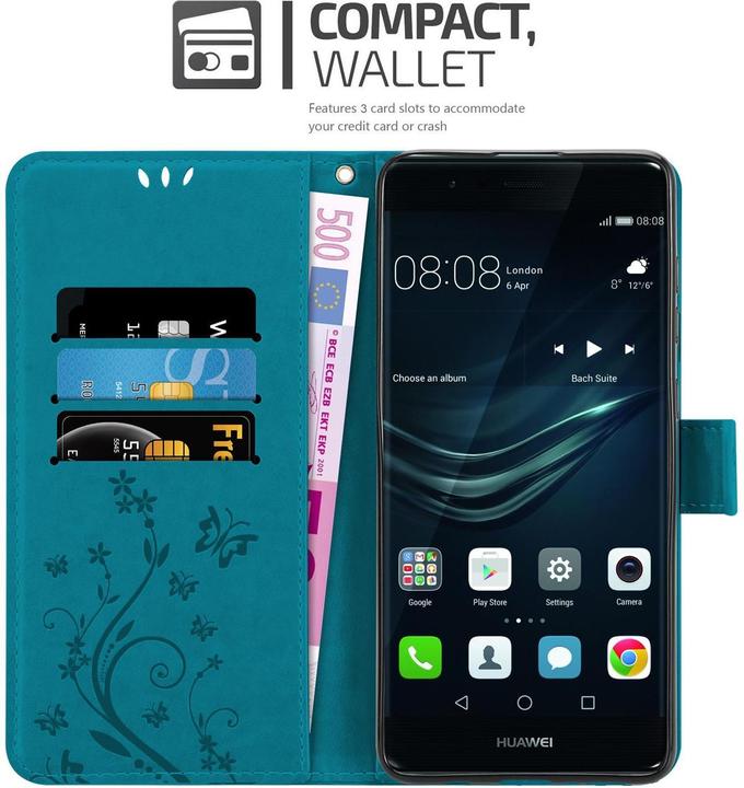 Produktbild Cadorabo Flower Book Cover (Huawei P9)