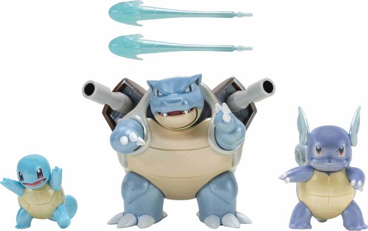 Jazwares Select Evolution Multipacks Carapuce Carabaffe Tortank