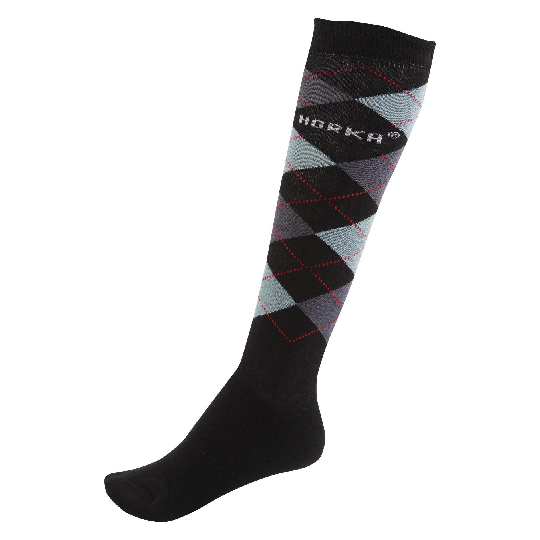 Horka, Unisex, Sportsocken, Socken (M), Schwarz, Grau
