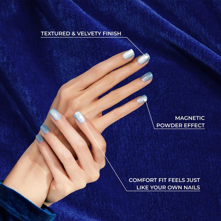 Actual product image KISS Gel Fantasy Magnetic Set Us Free 28 Pcs - Perfect For Stunning Gel Nails (Nail styling set)