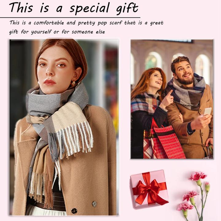 Produktbild Only-Bags.Store Schals Schals Plaid Poncho Soft High Quality Winter gestrickt Schal mit Quasten