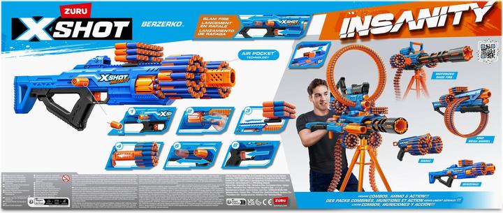 Image du produit Xshot - Insanity Blaster Berzerko avec fléchettes