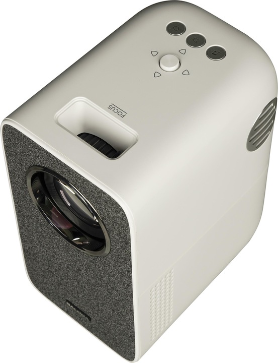 Actual product image Salora - 45BHM2550, LED projector up/right HD 2500 lumen Miracast, wit (Full HD, 200 lm, 1.27:1)