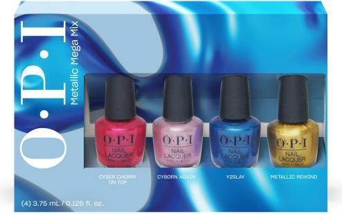 Produktbild OPI Metallic Mega Mix - Fall 24 Nail Lacquer 4pc Mini-pack (Metallic Mega Mix, Farblack)