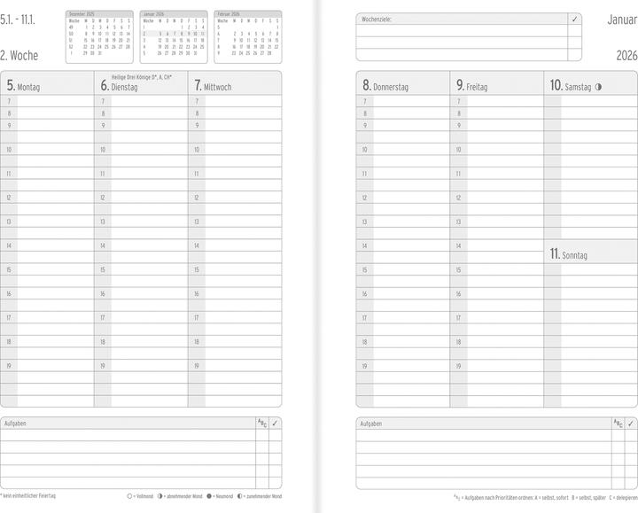 Image du produit Chronoplan Buchkalender (A5, Allemand)