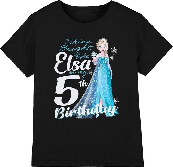 Produktbild Disney Frozen Bright Like Elsa TShirt 5. Geburtstag (152, 158)