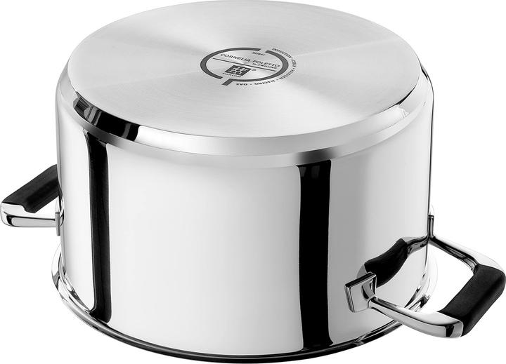 Actual product image Zwilling POLETTO 5-piece stainless steel saucepan set with glass lids INDUCTION (28 cm, Pan set + pot set, Stainless steel)