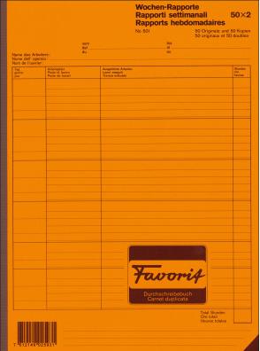 Produktbild Favorit Wochen-Rapporte (2 x)
