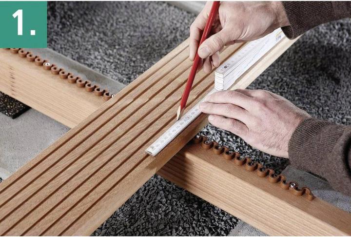 Actual product image wolfcraft 1 3-piece terrace drilling set (4 mm)