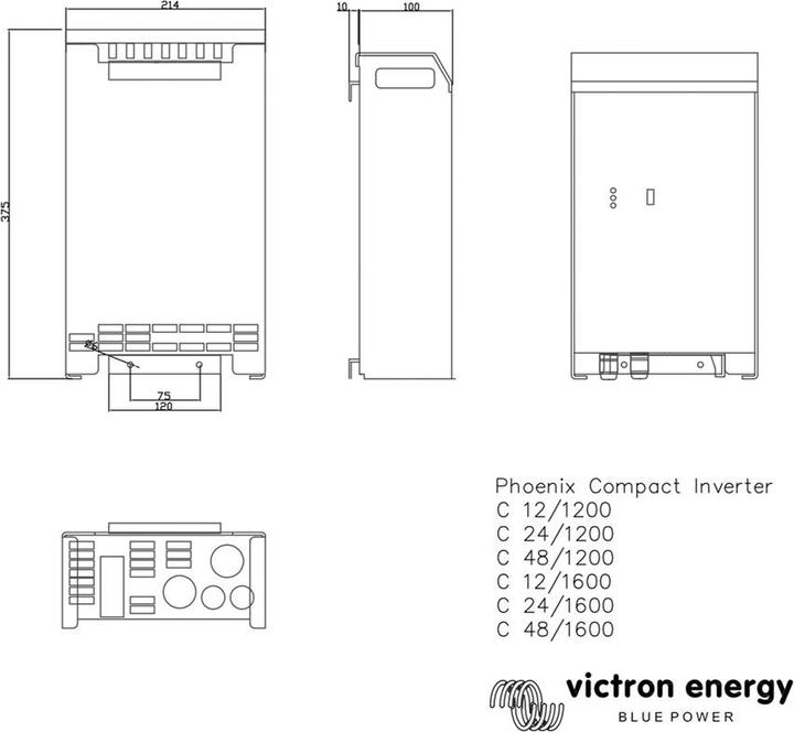 Immagine prodotto Victron Energy Phoenix Inverter C 12/1200