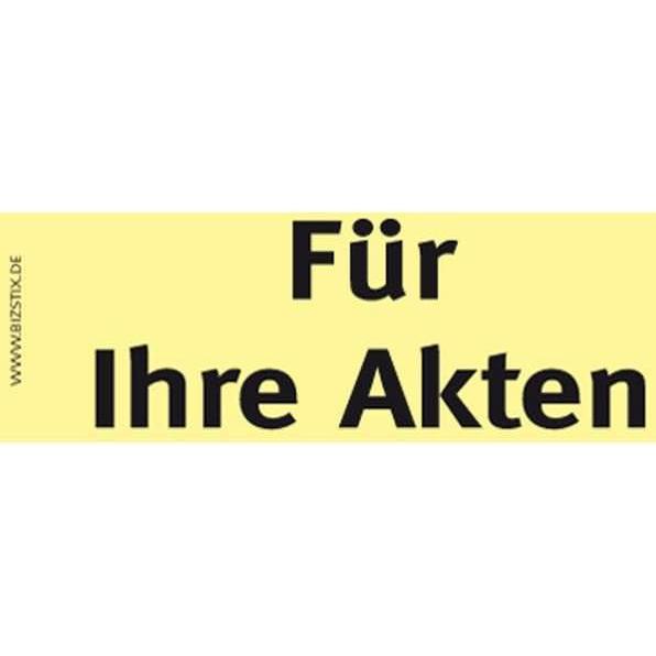 Thumbnail - Bizstix, Haftnotiz, Notiz "Für Ihre Akten"
