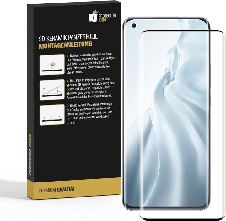 Produktbild Protectorking 2x Ceramic-Glass Full Cover HD Klar (2 Stück, Xiaomi Mi 11 Pro)