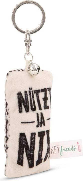 Produktbild Magni NICI Schlüsselanhänger Mini Plüschkissen Nützt ja nix mit Glöckchen 8cm