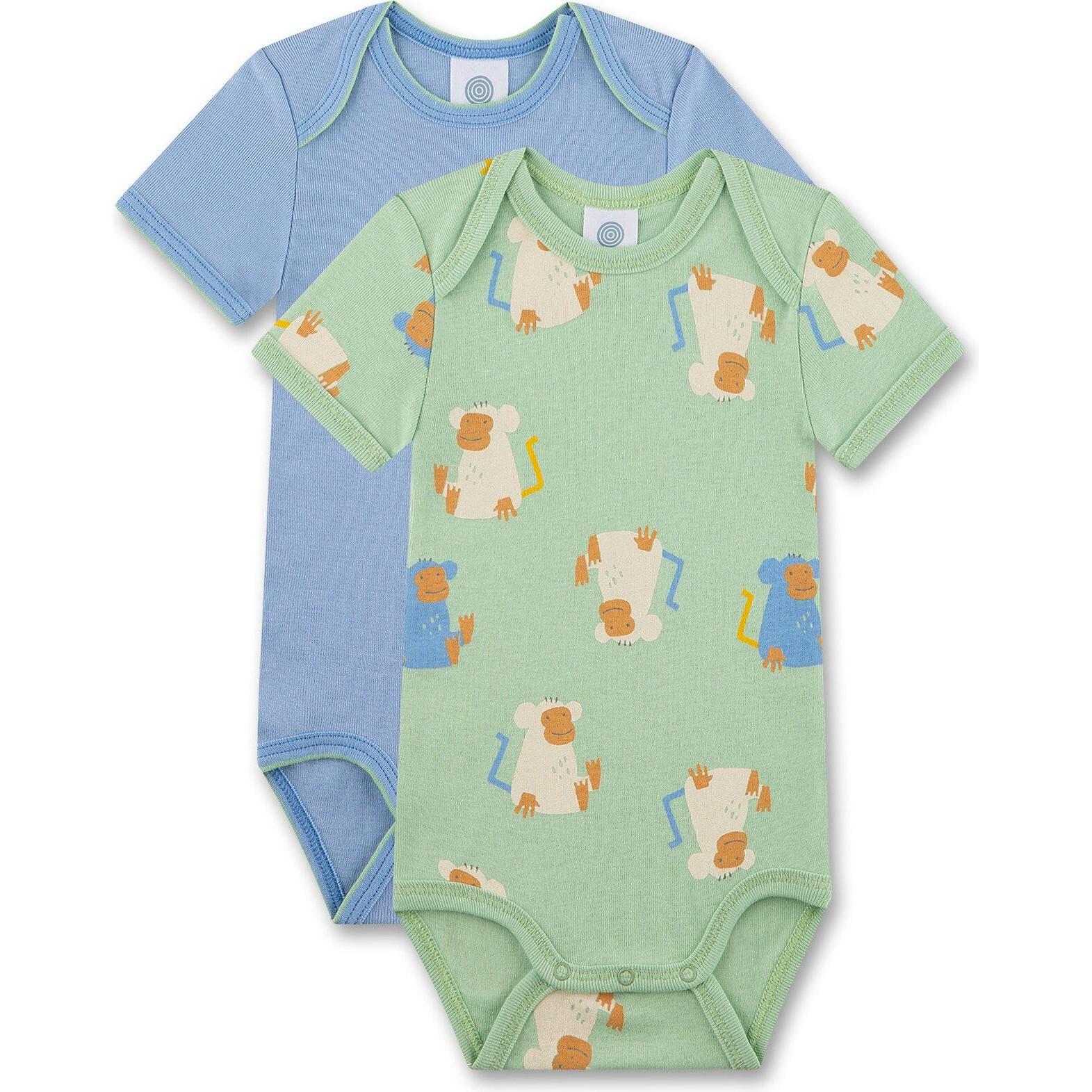 Sanetta, Unisex, Body, Kid's DP Body 1/2 324632+324633, Grün, (68)