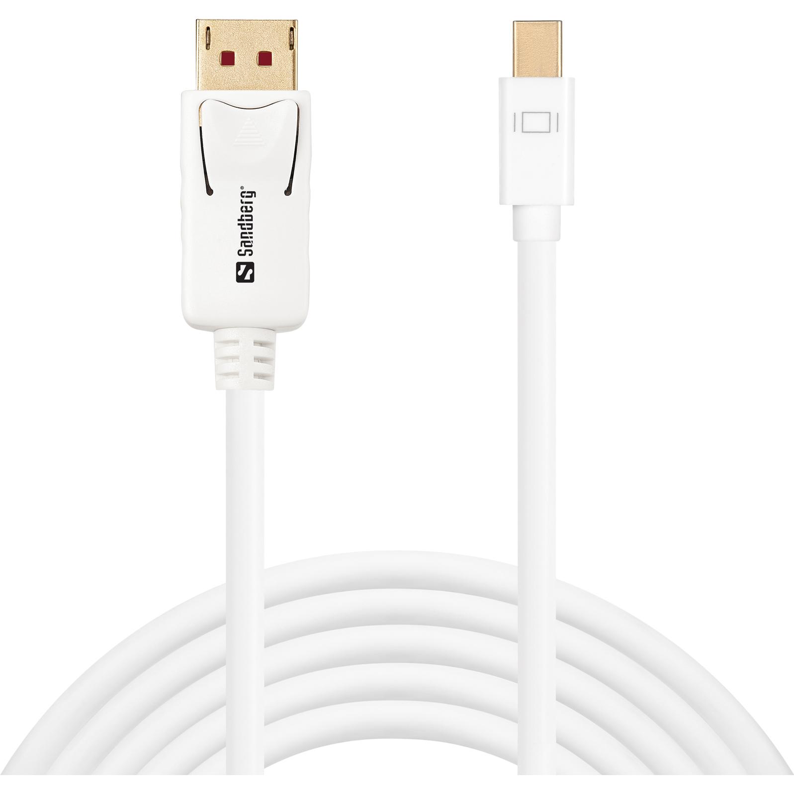 Sandberg DisplayPort — Mini DisplayPort (2 m, DisplayPort), Video Kabel