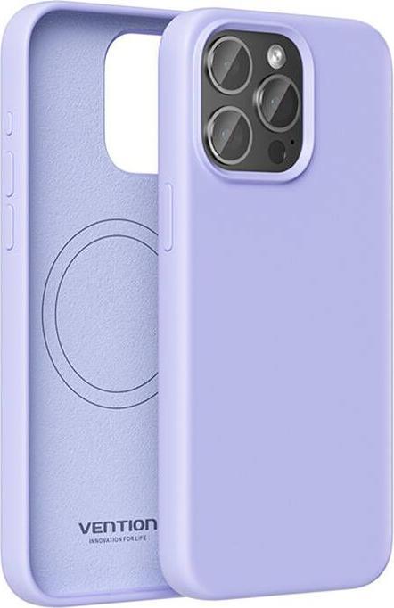 Actual product image Vention KUFV0-40 Silicone Case for iPhone 15 Pro Max (purple) (Apple iPhone 15 Pro Max)