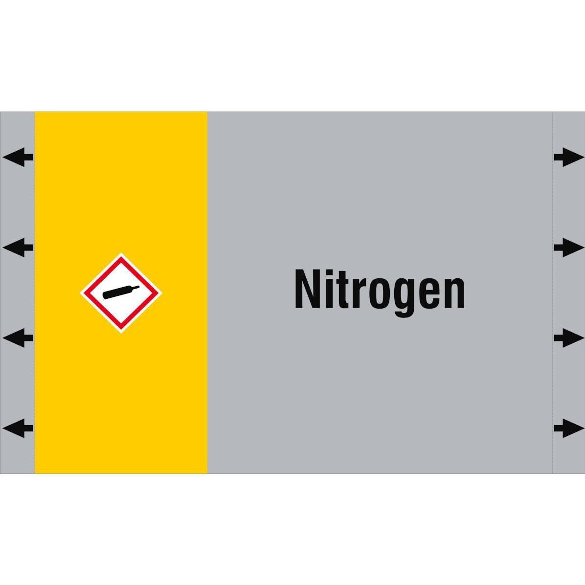 Brady, Etiketten, ISO 20560 Pipe Markers - Gas