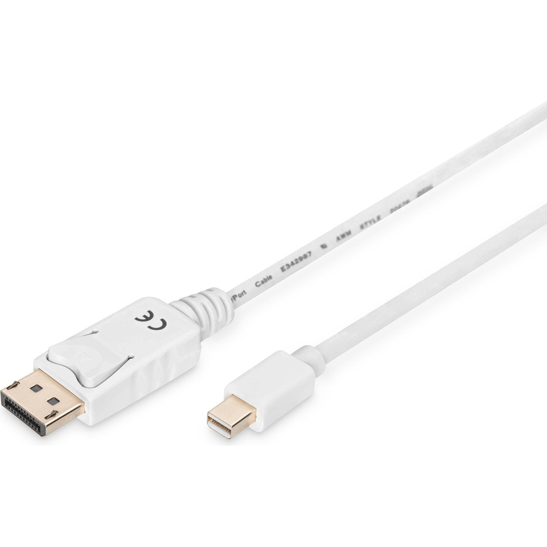 Digitus DisplayPort — Mini DisplayPort (1 m, DisplayPort), Video Kabel