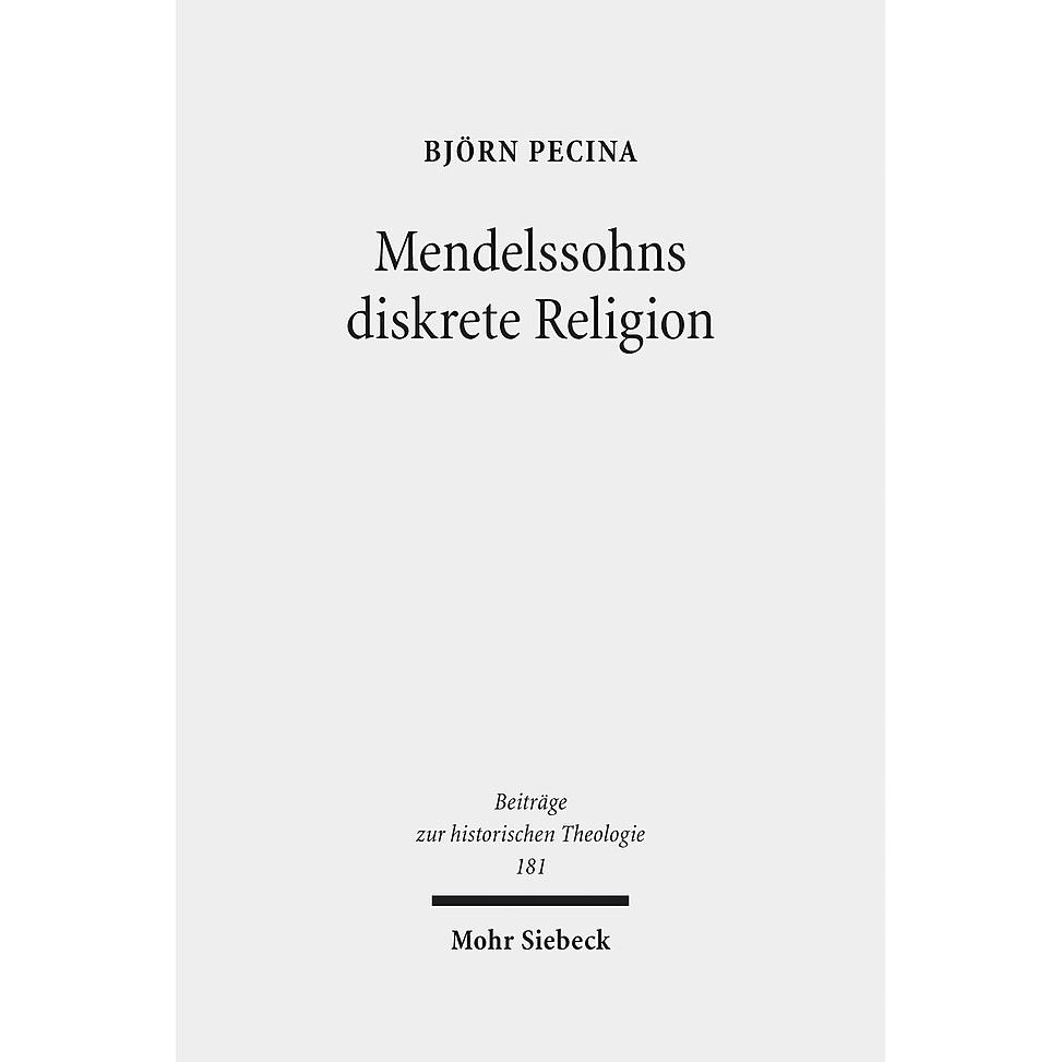 Pecina:Mendelssohns diskrete Religion, Fachbücher