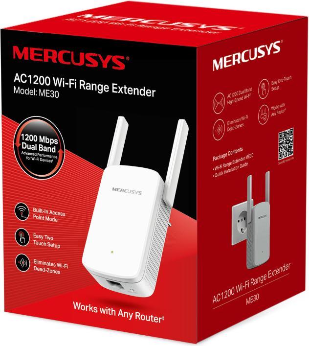 Actual product image Mercusys ME30 Network expansion module 10, 100 (867 Mbit/s, 300 Mbit/s)