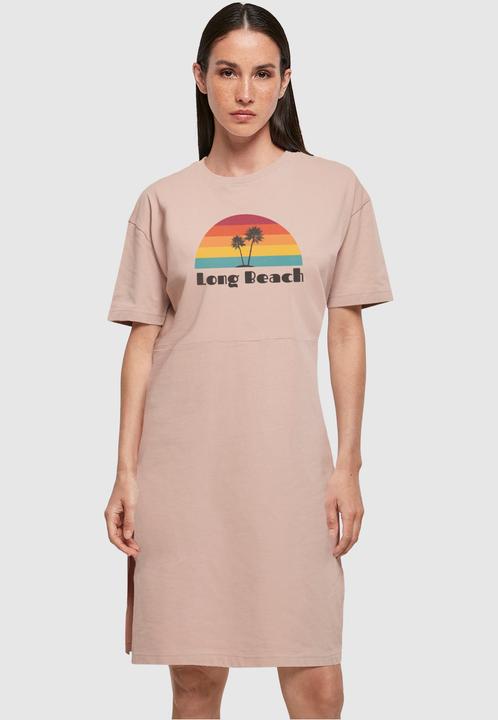 Produktbild Merchcode Ladies Long Beach Organic Oversized Slit Tee Dress - 117779 (M)