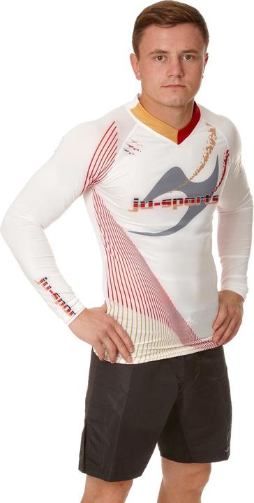 Actual product image Ju-Sports Rashguard Pro C18 Germany short sleeve white (L)
