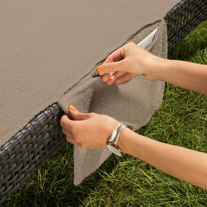 Produktbild Erwin Müller Liegetuch mit Reissverschlusstaschen 2er-Pack (70 x 200 cm)