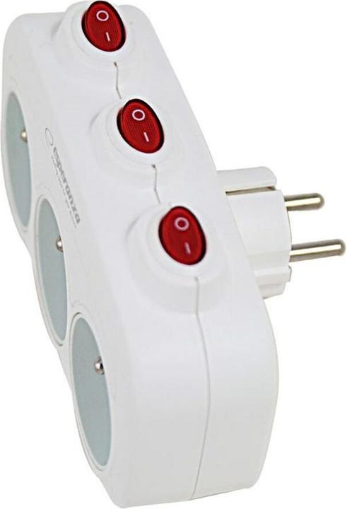 Produktbild Esperanza ELK307W Elektrischer Splitter 3 Steckdosenschalter Weiss (3x, Typ 13)