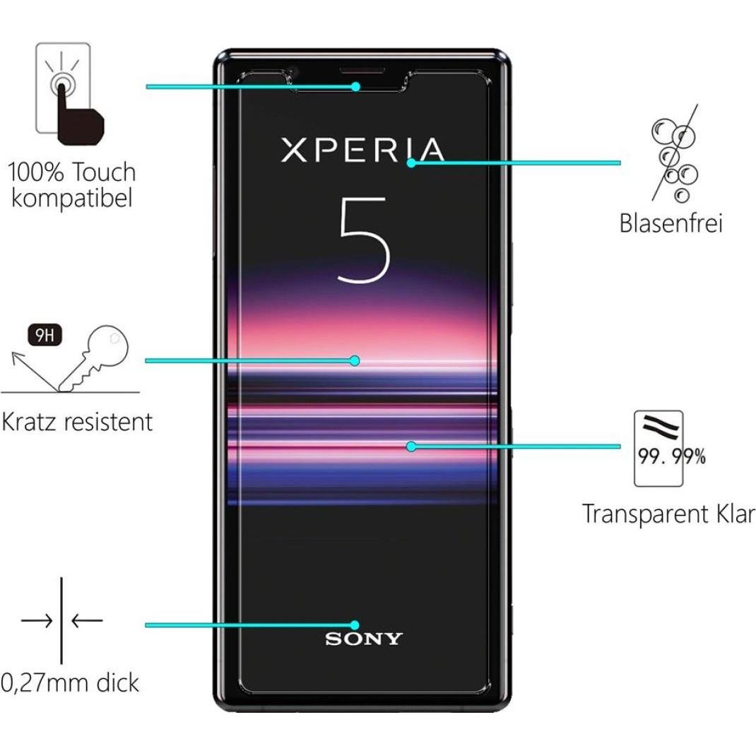 Thumbnail - Screenguard Sony Xperia 5 Panzerglas Schutzfolie Case Friendly Design (1 Stück, Sony Xperia 5), Smartphone Schutzfolie, ...
