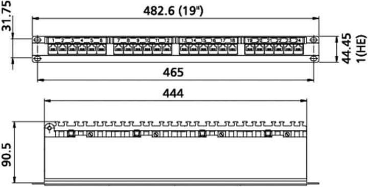 Produktbild Metz Connect 130855C-E 1U 24-Port Patch-Panel