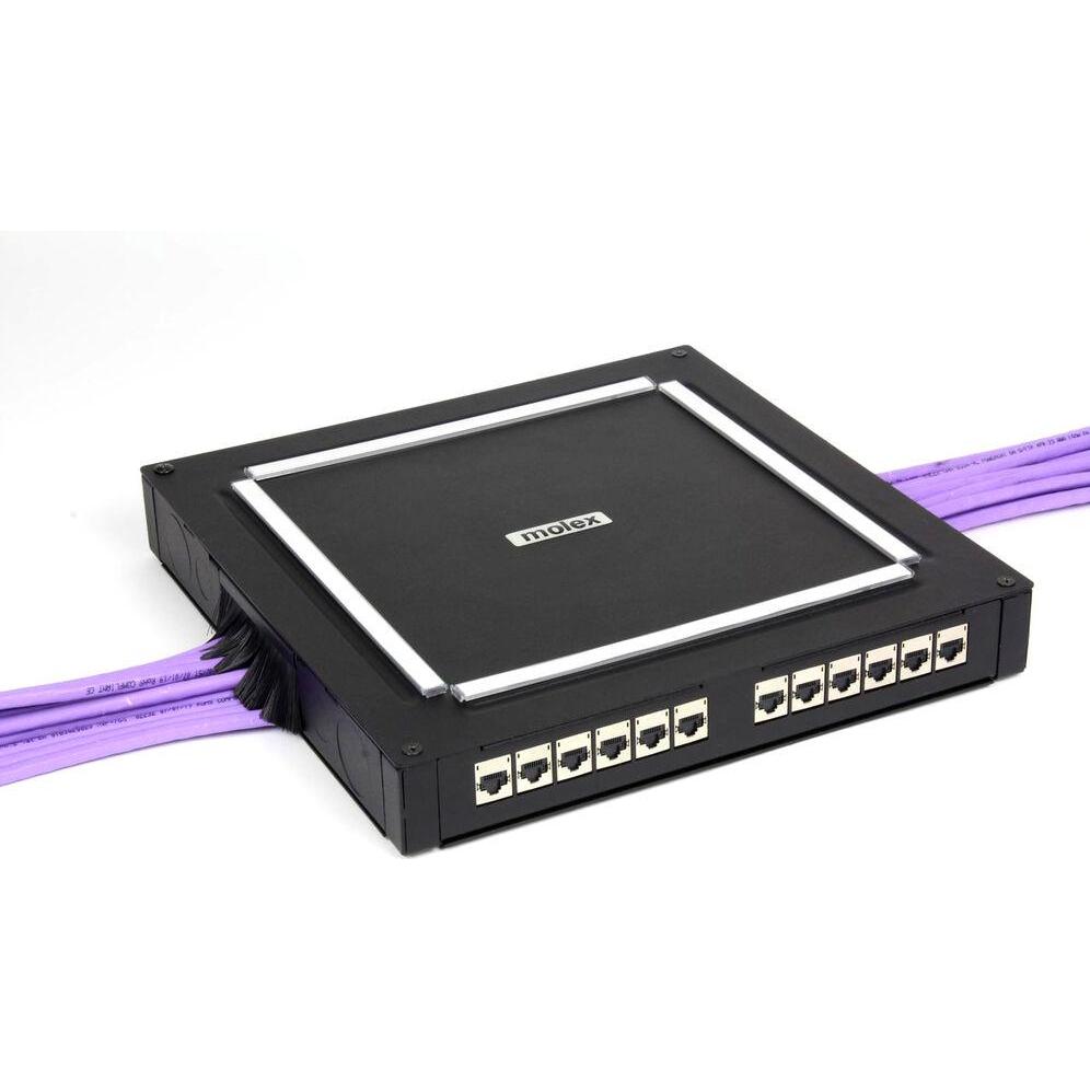 Molex zone enclosure unloaded, 4 ports, Netzwerk Zubehör