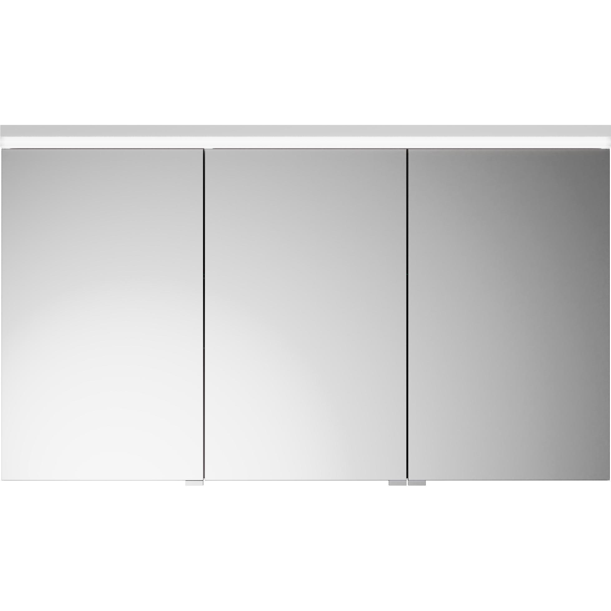 burgbad, Spiegelschrank, Lin20 Spiegelschrank LED-Beleuchtung,3 Türen, 1200x700x170mm