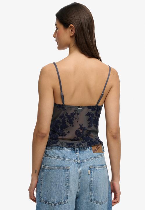 Produktbild Superdry Flockprint Mesh Cami Top (36)