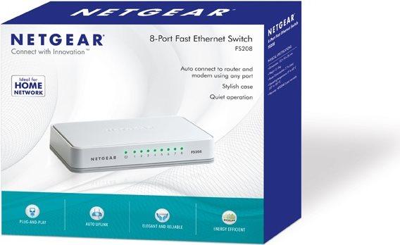 Actual product image Netgear Fs208-100pes (8 ports)