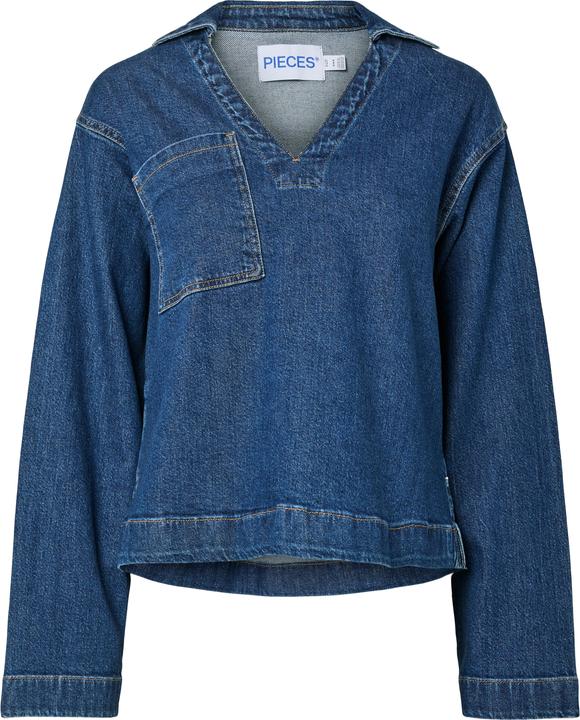 Immagine prodotto Pieces Pcsilke V-Ausschnitt Denim Hemd (L)