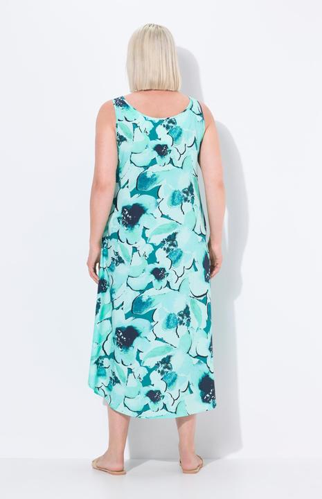 Produktbild Ulla Popken Midikleid, Blüten, A-Linie, Rundhals, ärmellos (42, 44)