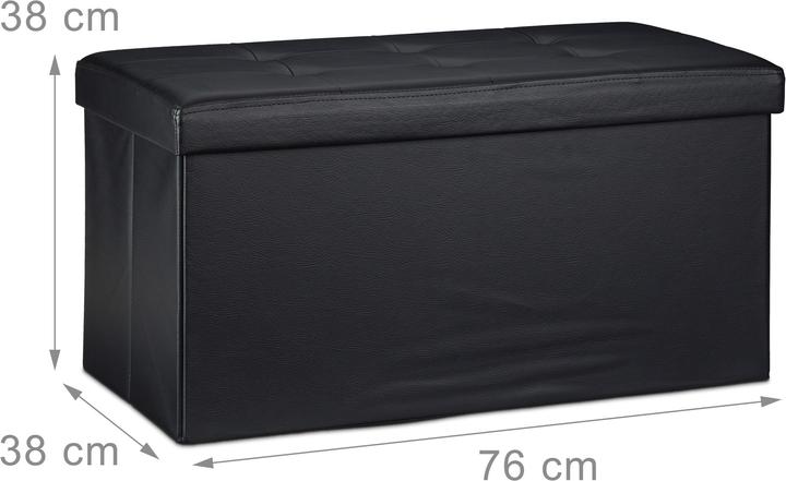 Actual product image Relaxdays Bench storage space (76 cm)